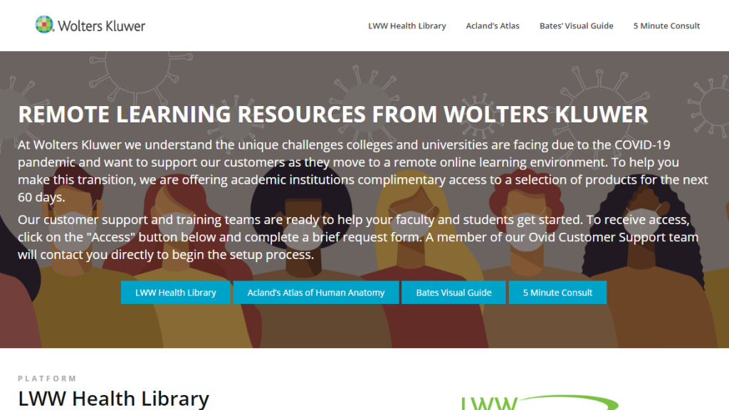 Wolters Kluwer je omogućio probni pristup platformi Remote Learning Resources 